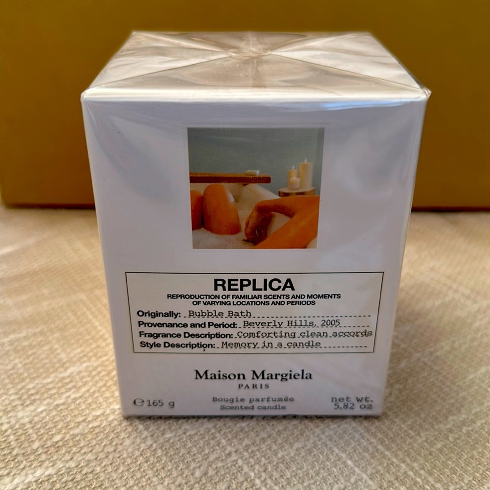 Replica candle- Bubble Bath. Never opened.